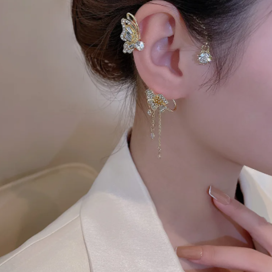 Miniatura 5 de Margot Arete de mariposa